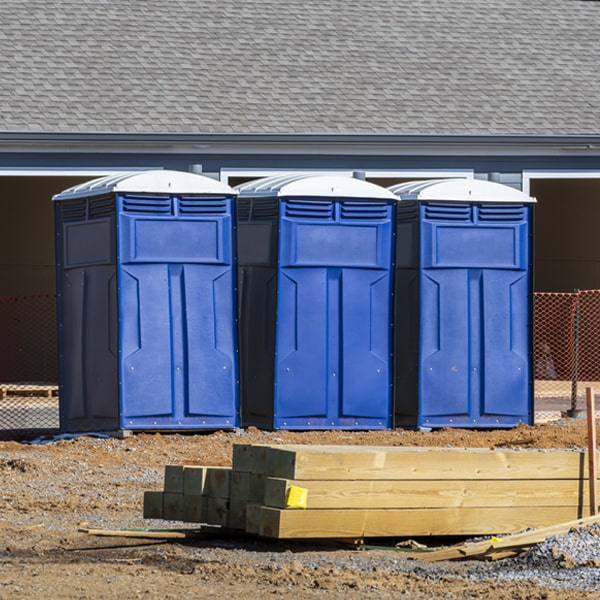 what is the maximum capacity for a single porta potty in Fallston